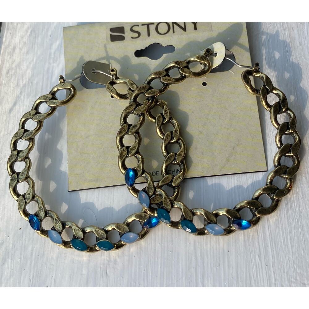 Stony Hoop Earrings